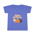 Happy Halloween Toddler T-Shirt — Cute Pumpkin Ghost & Black Cat Kids Tee
