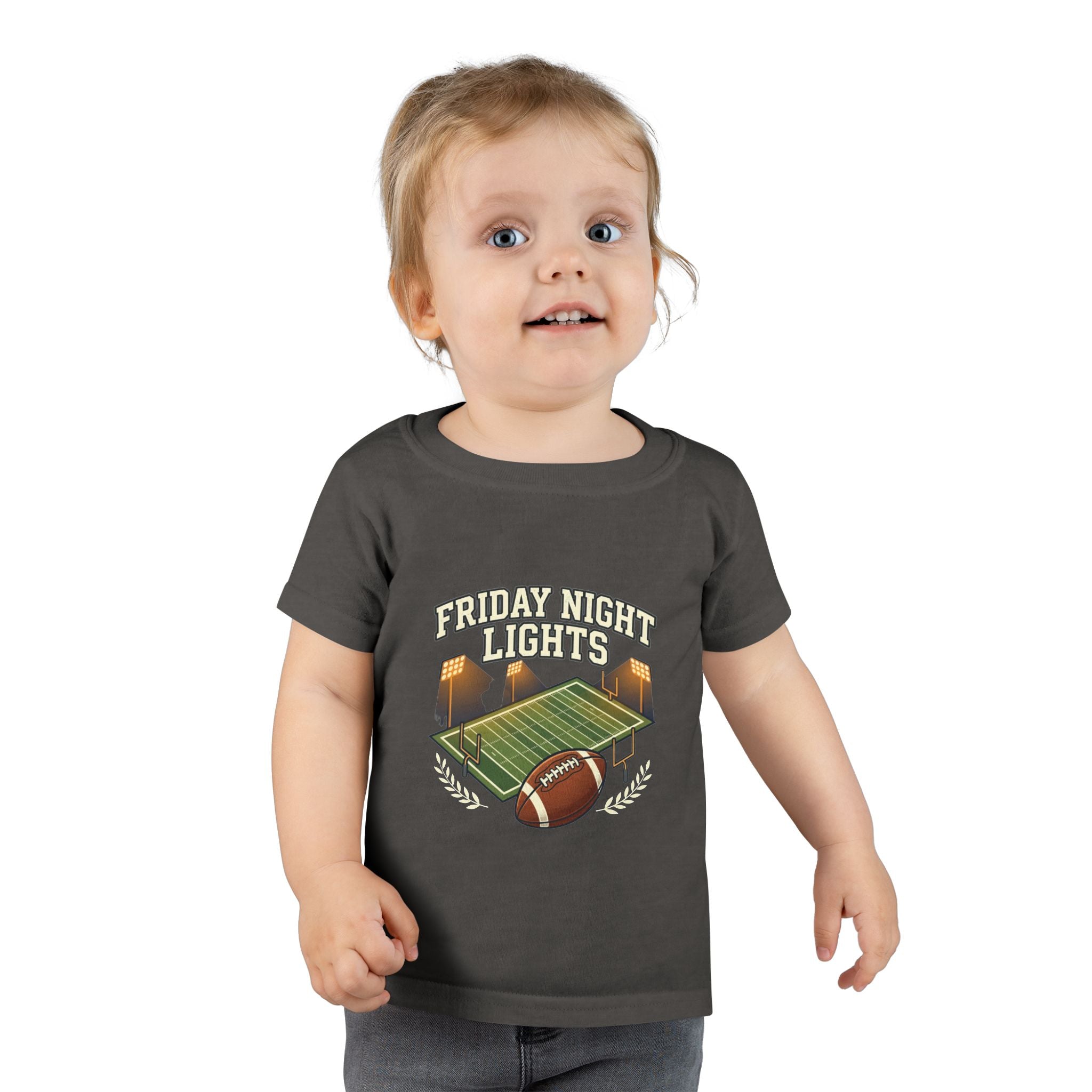 Toddler T-Shirt — "Friday Night Lights" Football Stadium Tee for Kids