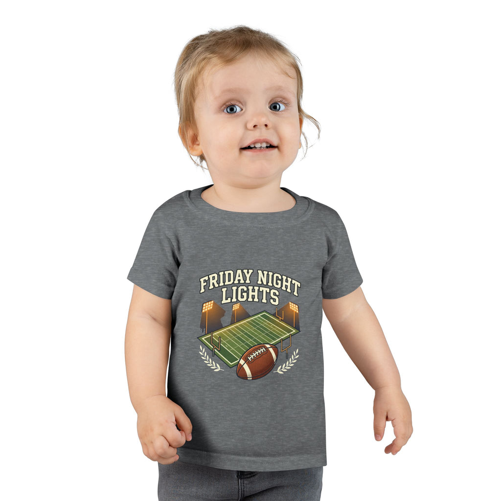 Toddler T-Shirt — "Friday Night Lights" Football Stadium Tee for Kids